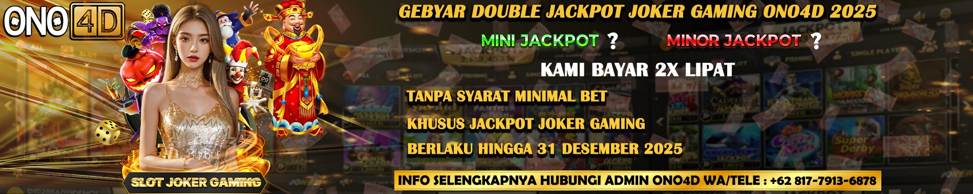 Gebyar Double Jackpot Joker Gaming ono4d 2025